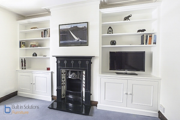 Built In Alcove Cupboards Storage For Your Living Room